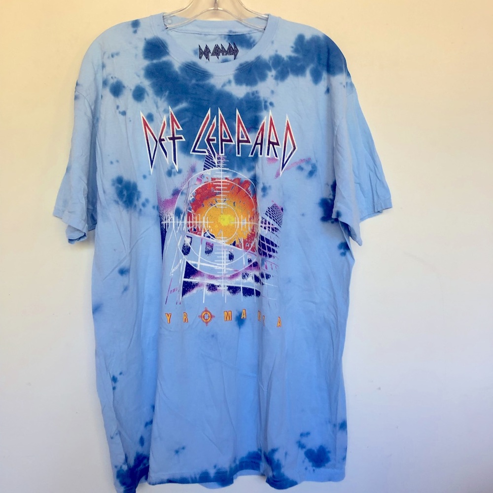 Def Leppard Pyromania Tie Dye T Shirt
